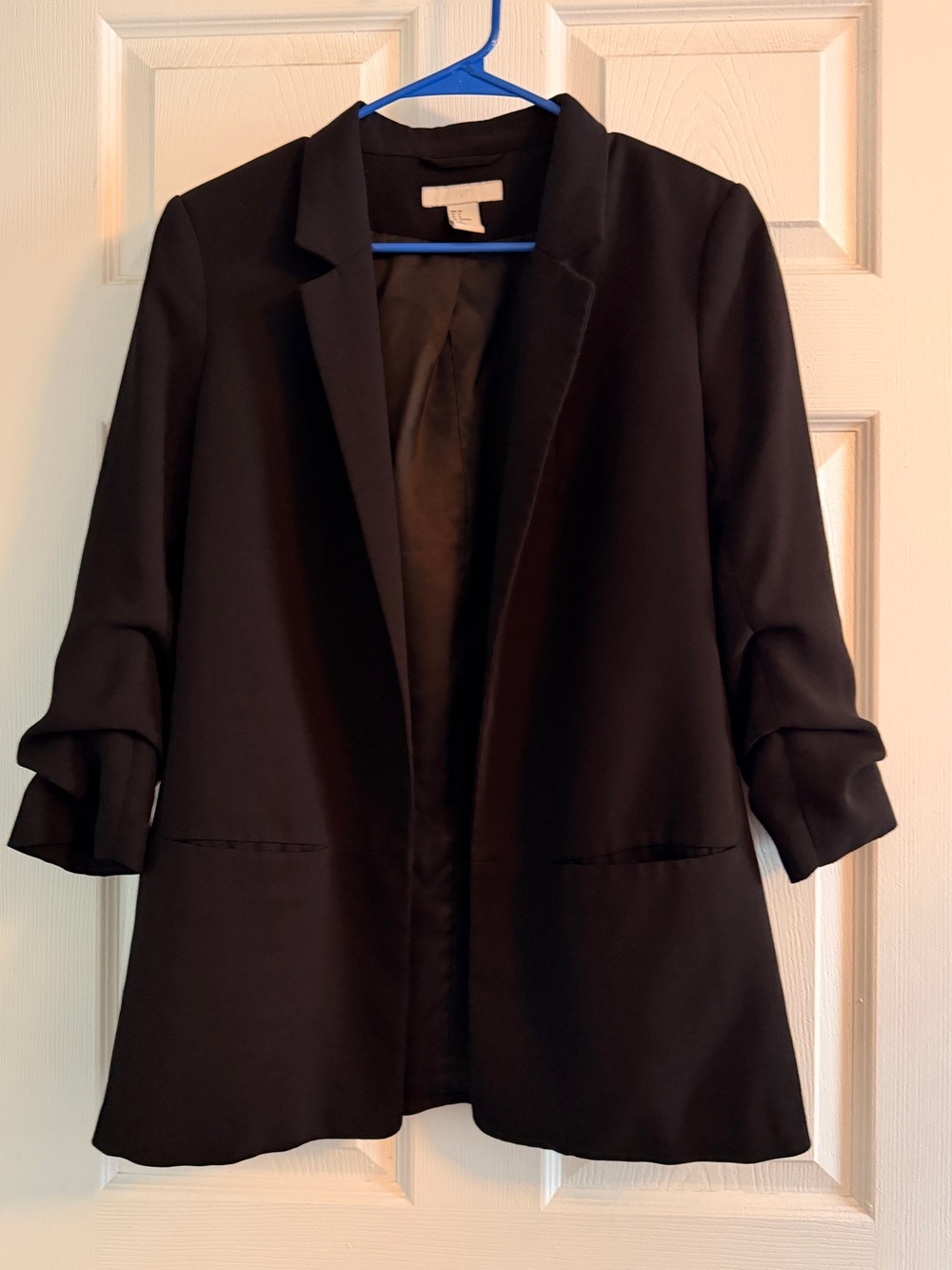 H&M Black Women's Open-Front Blazer